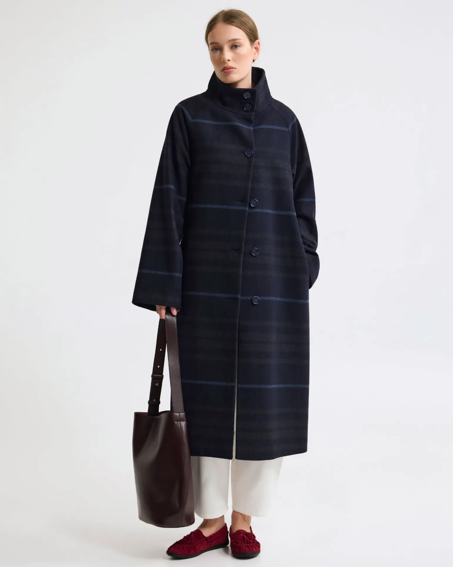 Edi Wool Funnel Collar Coat