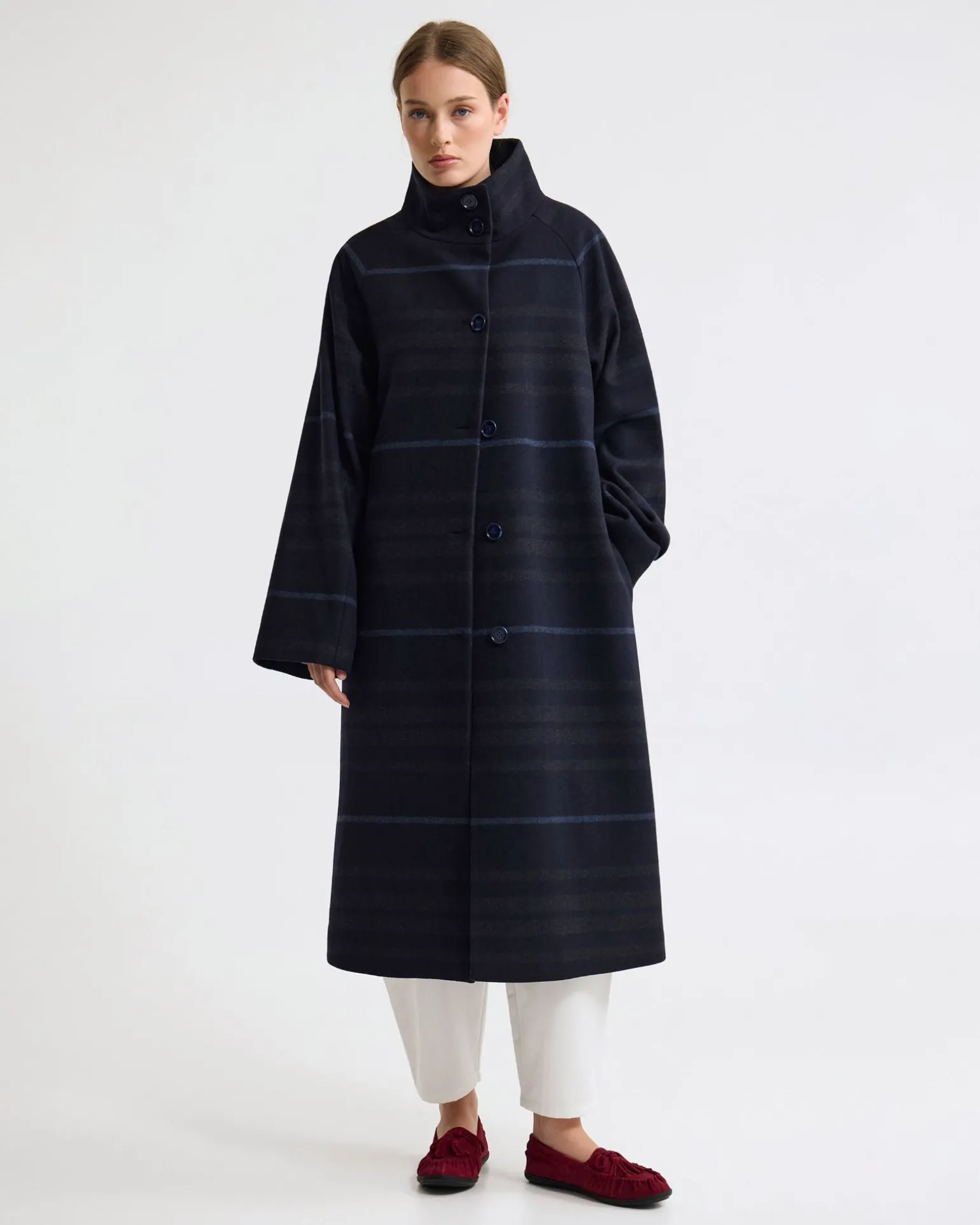 Edi Wool Funnel Collar Coat