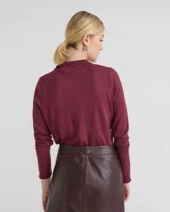 Edwina Silk Blnd Polo Collar Knit