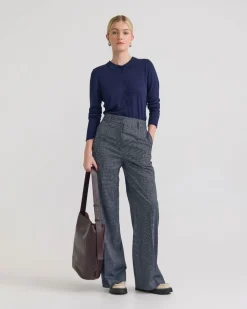 Edwina Silk Blnd Polo Collar Knit