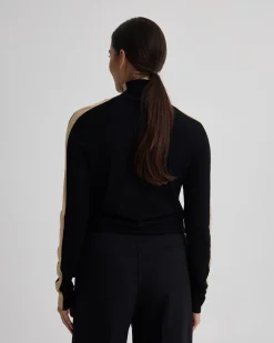 Ela Contrast Panel Turtle Neck