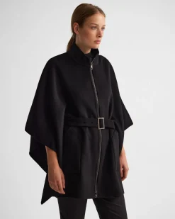 Elodie Wool Blend Cape