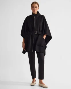 Elodie Wool Blend Cape