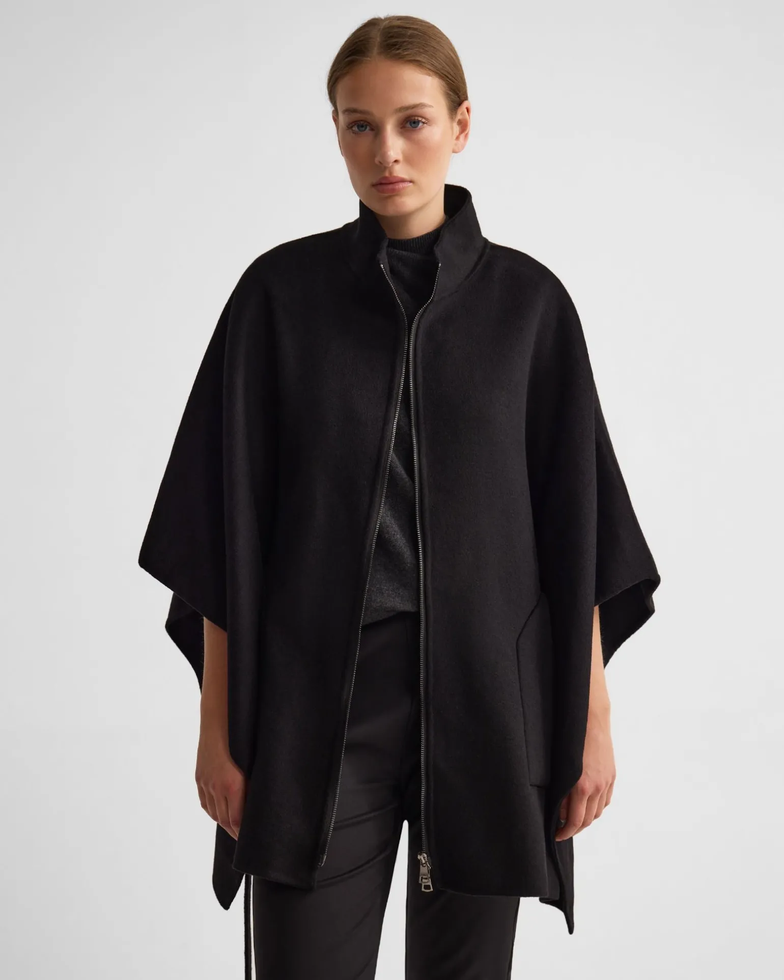 Elodie Wool Blend Cape