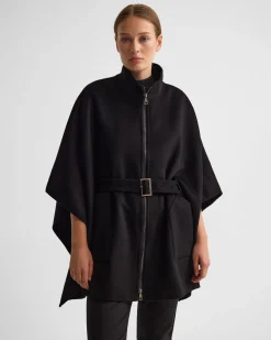 Elodie Wool Blend Cape