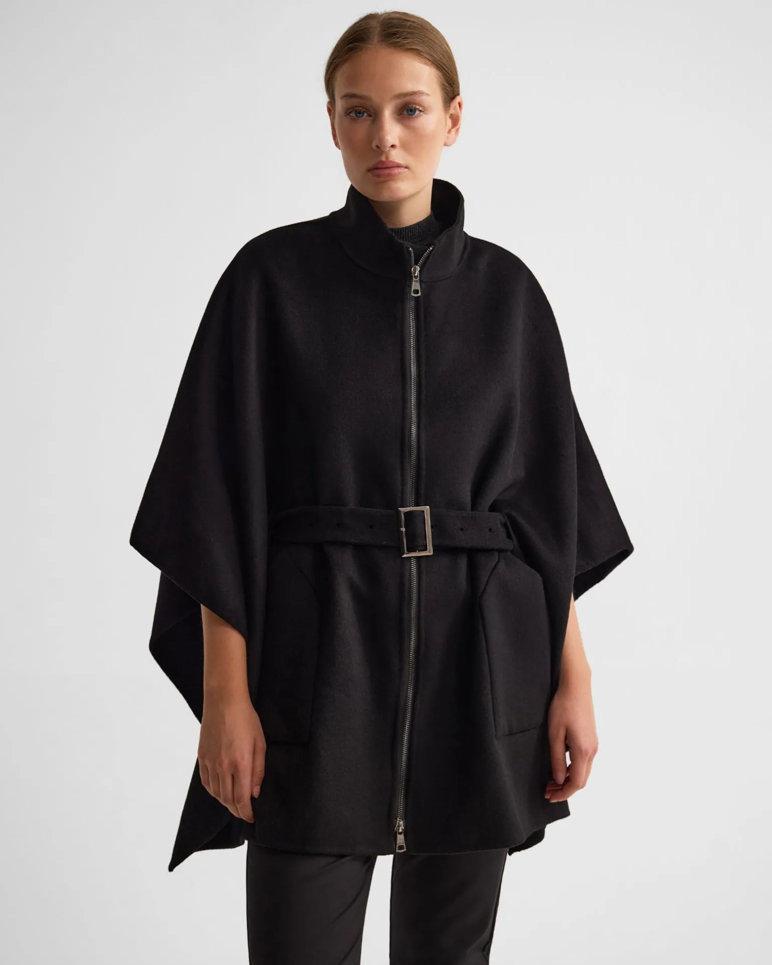 Elodie Wool Blend Cape