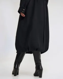 Emily Funnel Cllar Wool Blnd Coat