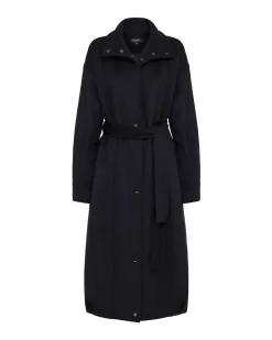 Emily Funnel Cllar Wool Blnd Coat