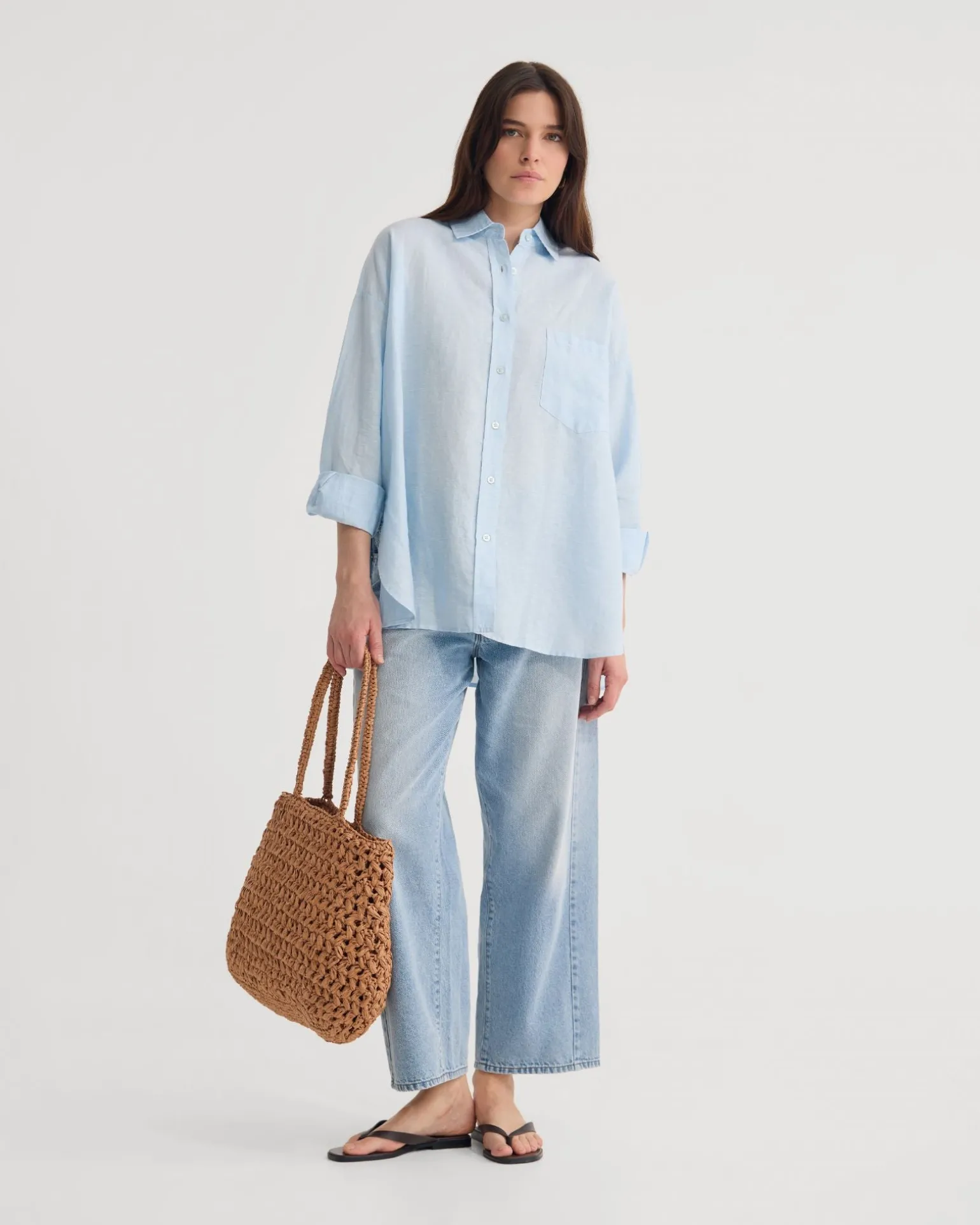 Erika Washed Casual Linen Shirt