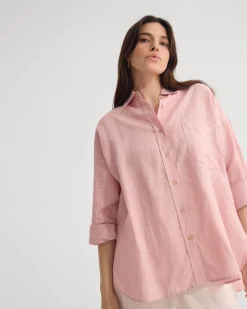 Erika Washed Casual Linen Shirt