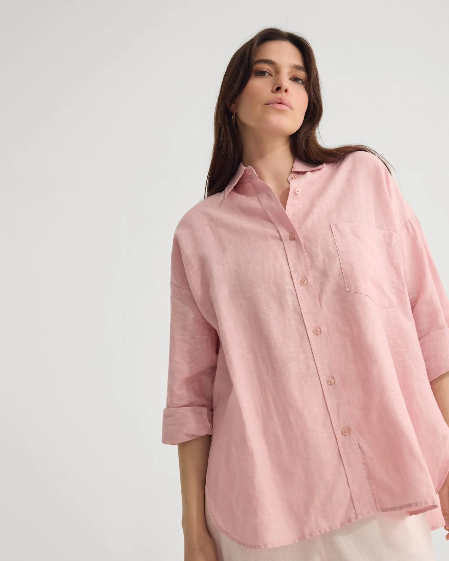 Erika Washed Casual Linen Shirt