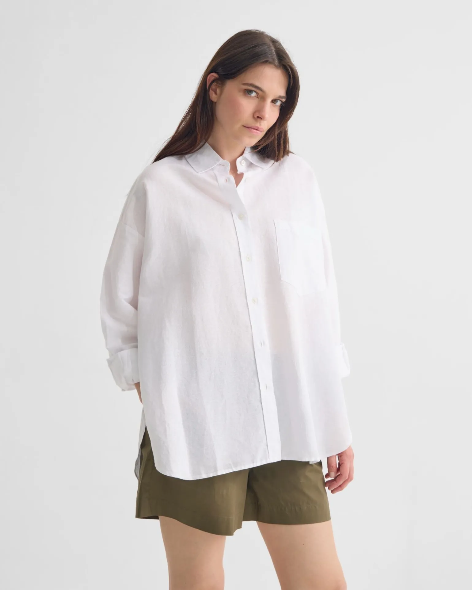 Erika Washed Casual Linen Shirt
