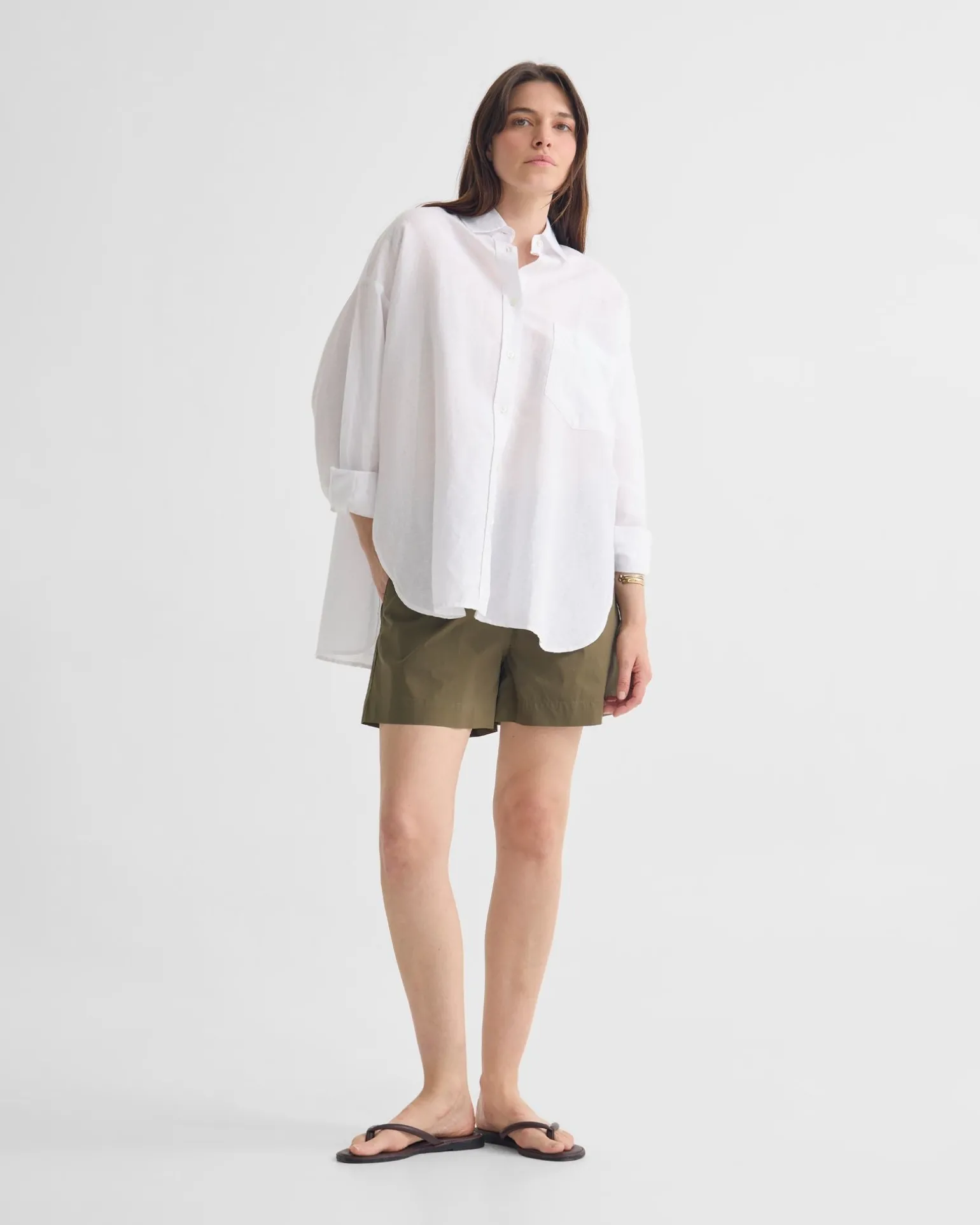 Erika Washed Casual Linen Shirt