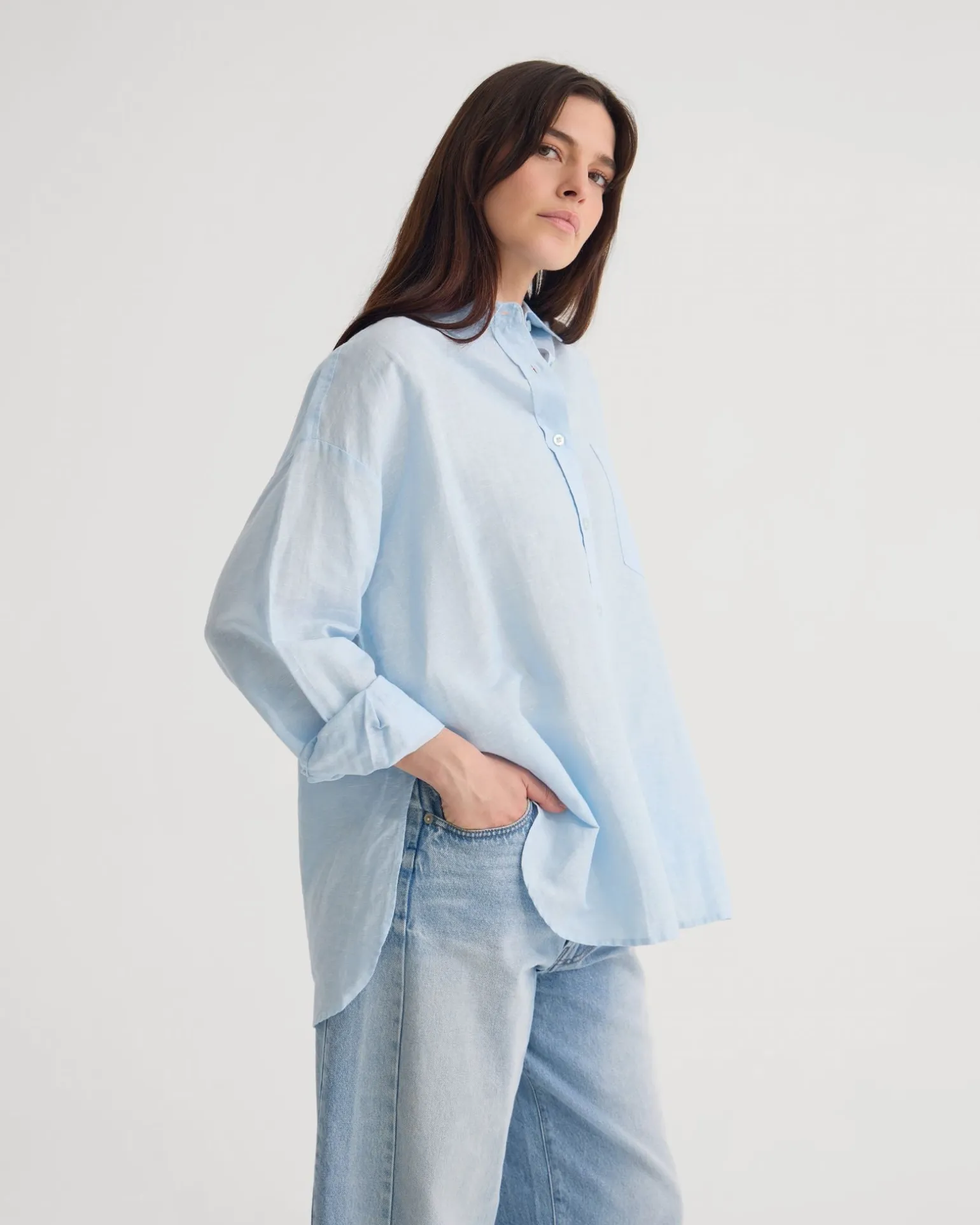 Erika Washed Casual Linen Shirt