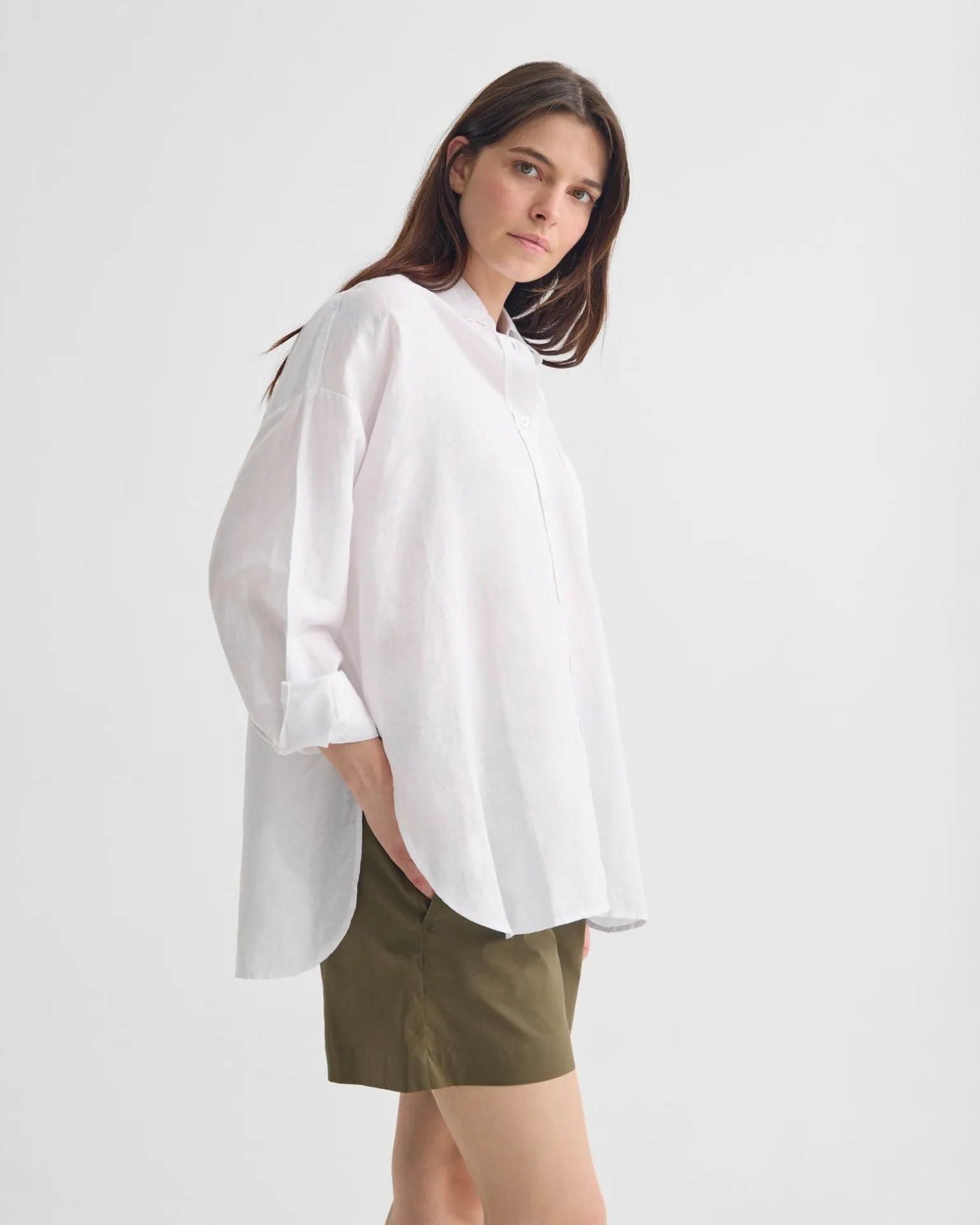 Erika Washed Casual Linen Shirt