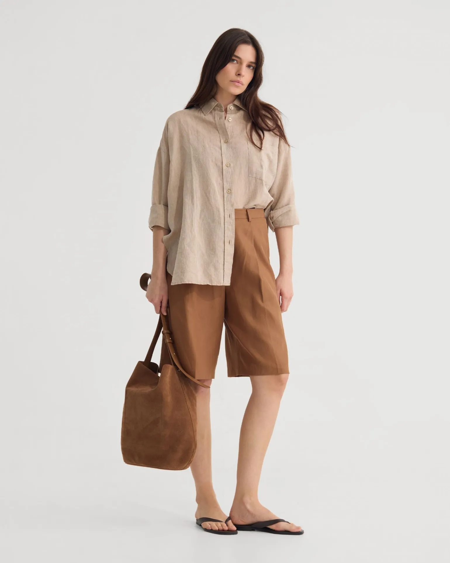 Erika Washed Casual Linen Shirt