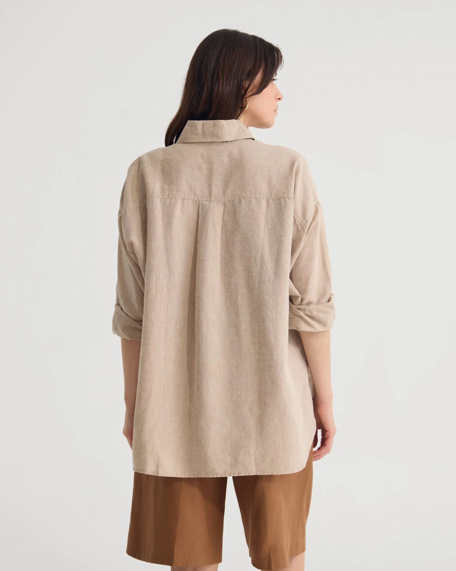 Erika Washed Casual Linen Shirt