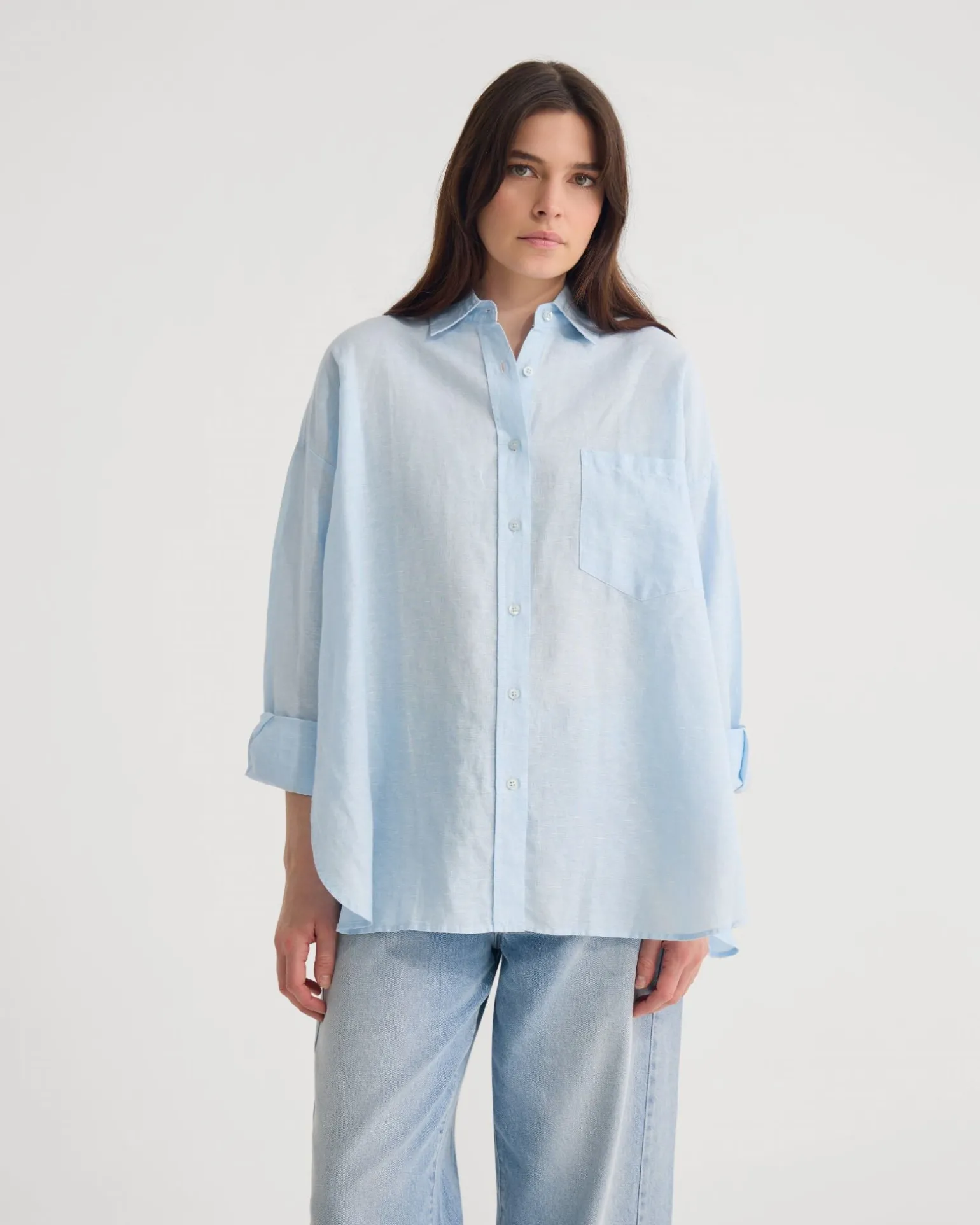 Erika Washed Casual Linen Shirt