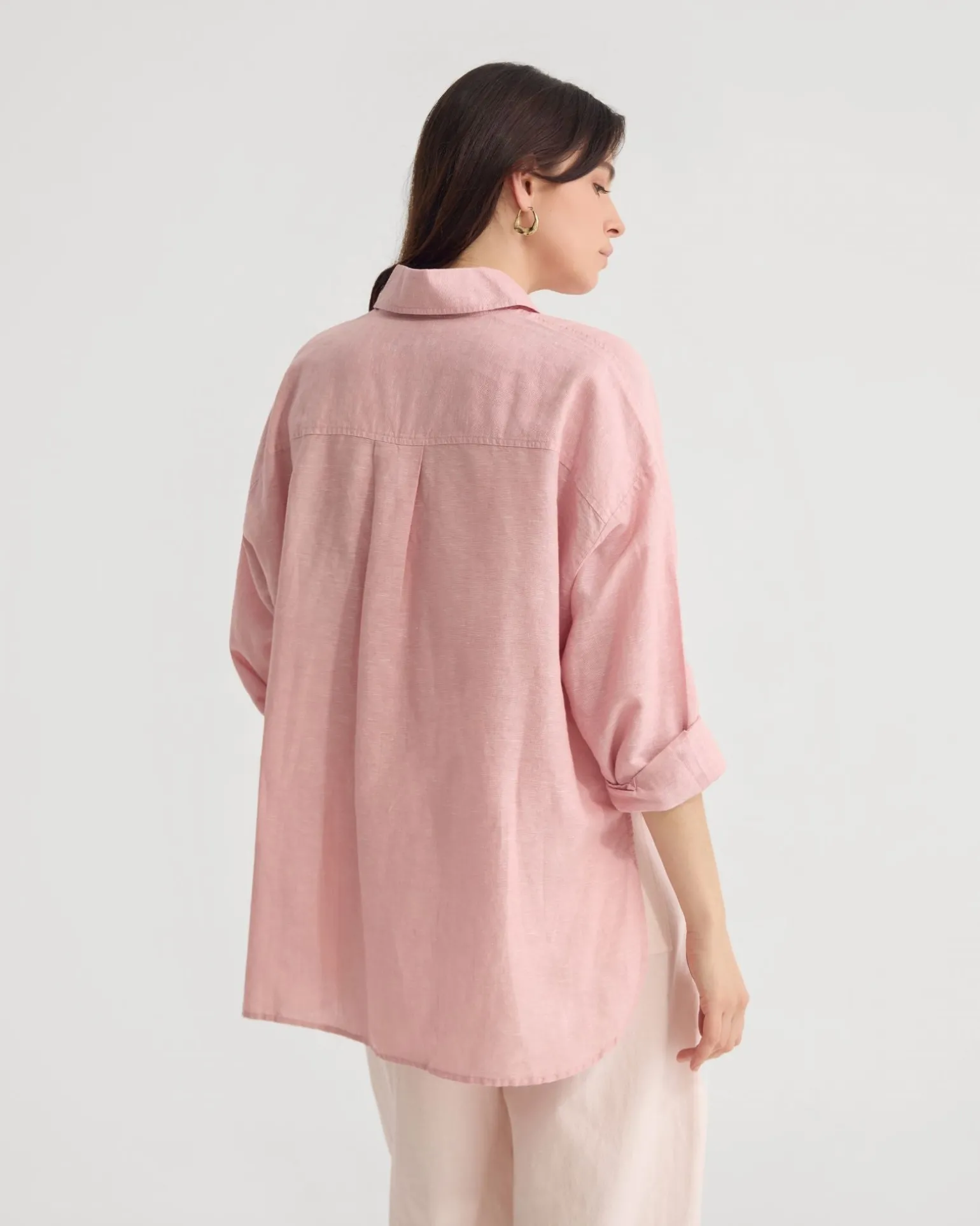 Erika Washed Casual Linen Shirt