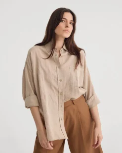Erika Washed Casual Linen Shirt