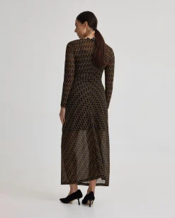 Eve Mesh Printed Dress