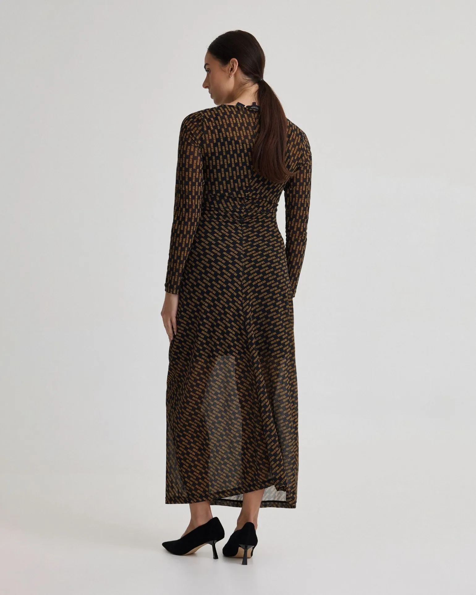 Eve Mesh Printed Dress