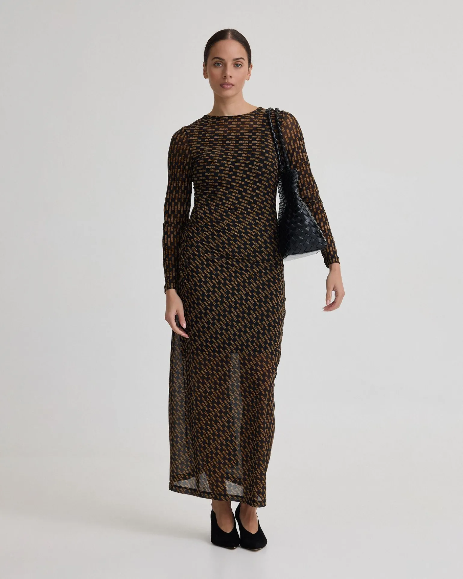 Eve Mesh Printed Dress