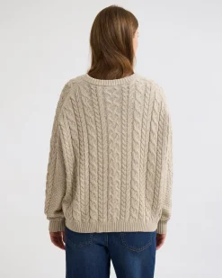 Evie Cable Knit Crew Neck