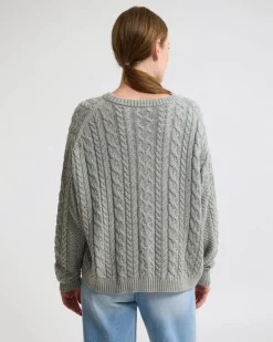 Evie Cable Knit Crew Neck
