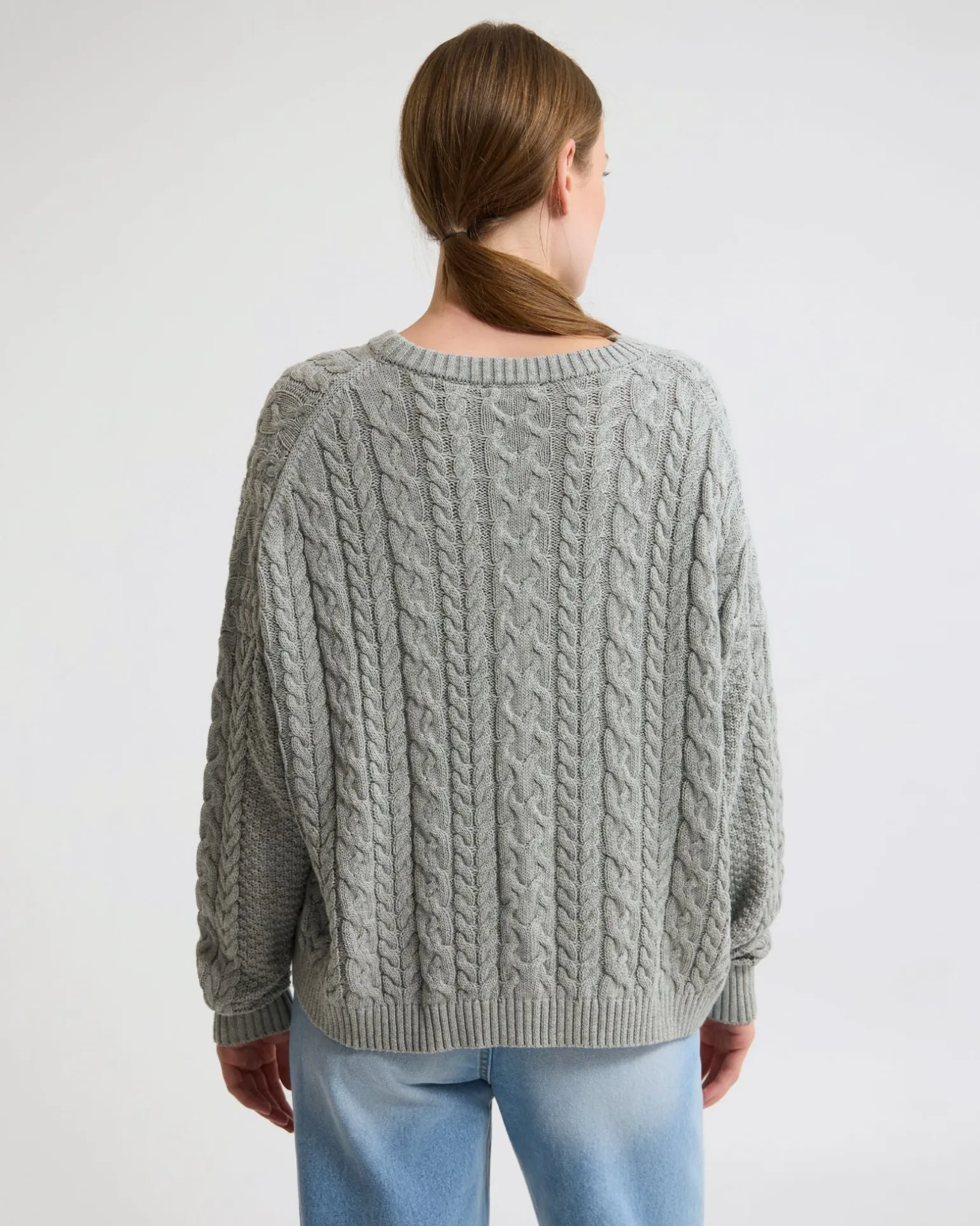 Evie Cable Knit Crew Neck