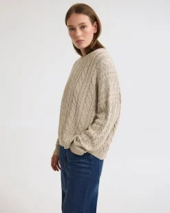 Evie Cable Knit Crew Neck