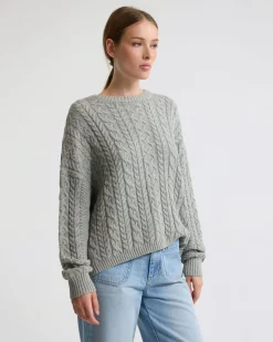 Evie Cable Knit Crew Neck