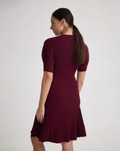 Florence Knitted Pleat Dress
