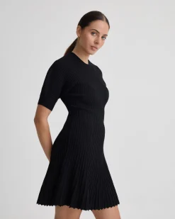 Florence Knitted Pleat Dress