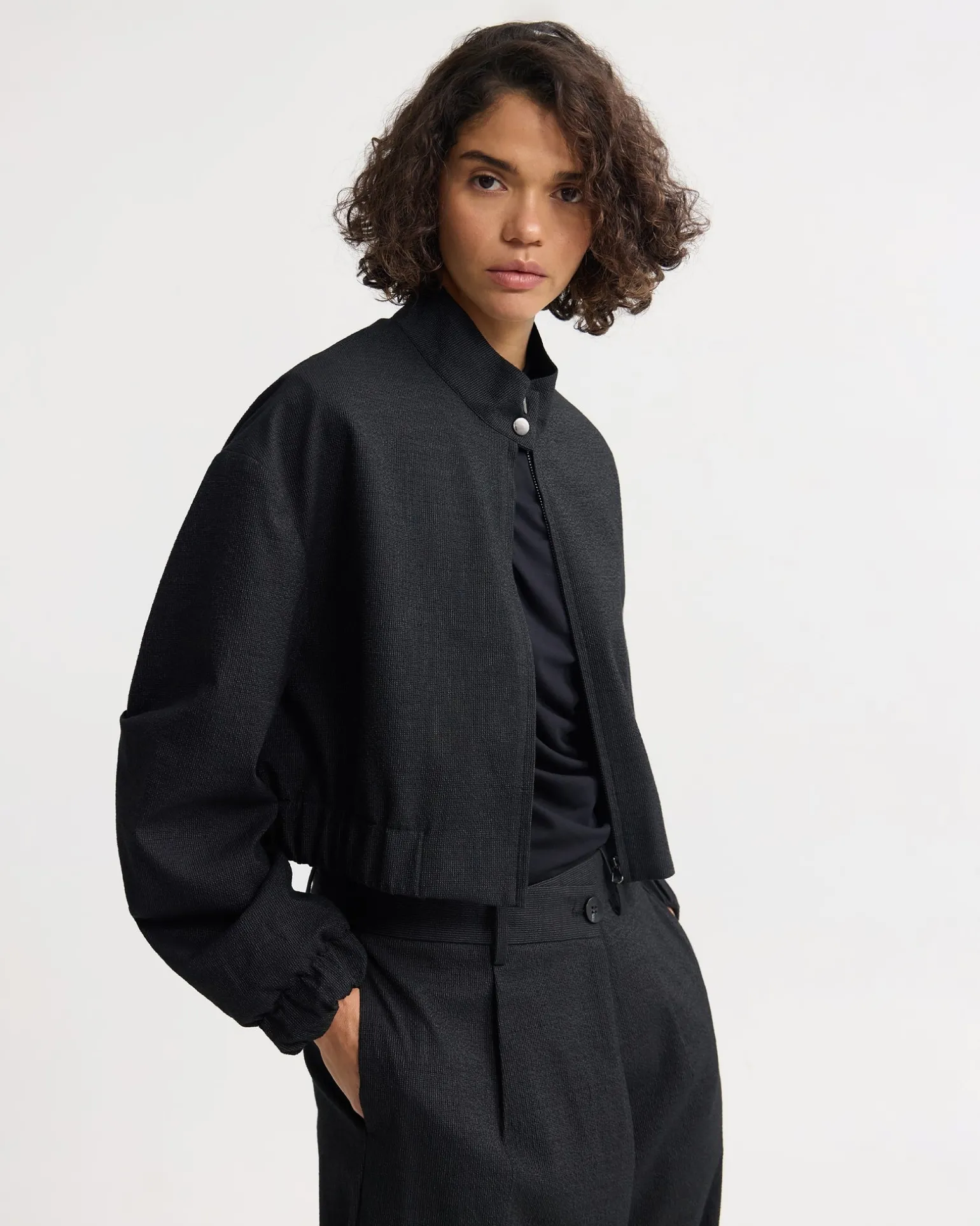 Frankie Crop Bomber Jacket