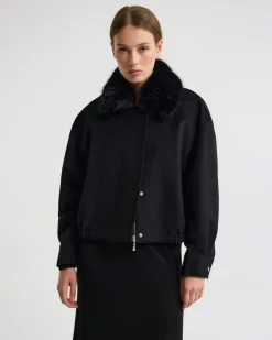 Freja Detatch Faux Fur Trim Jacket