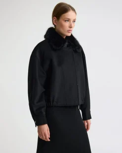 Freja Detatch Faux Fur Trim Jacket