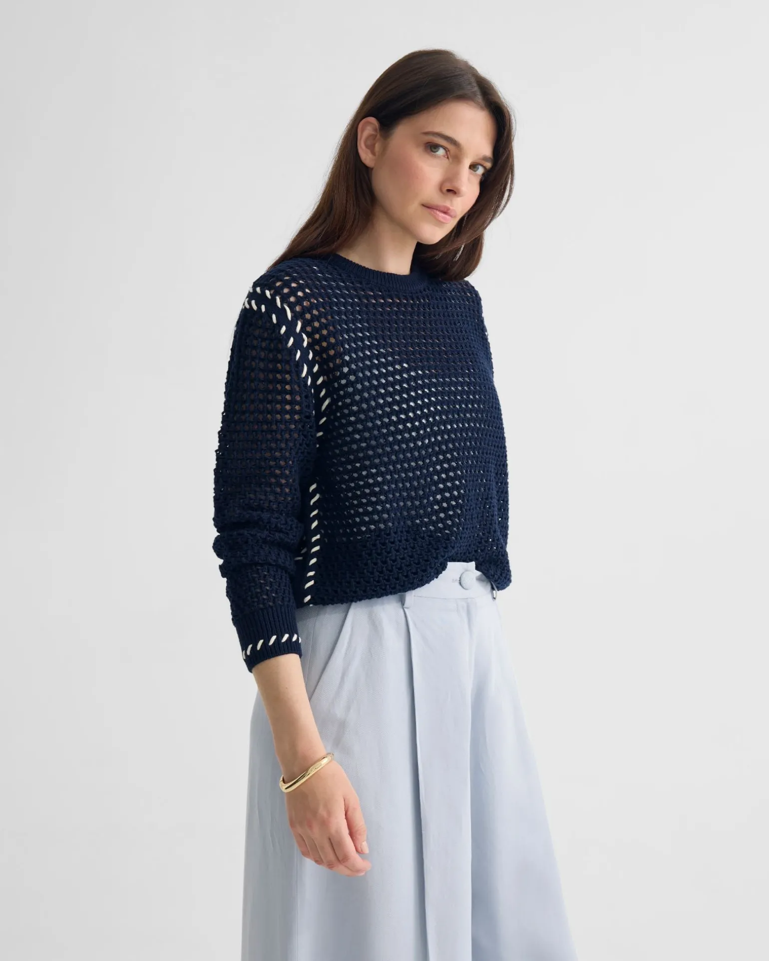 Gaby Cotton Crew Neck