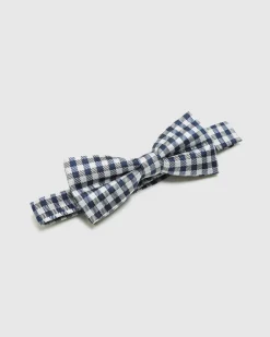 Gingham Silk Bow Tie