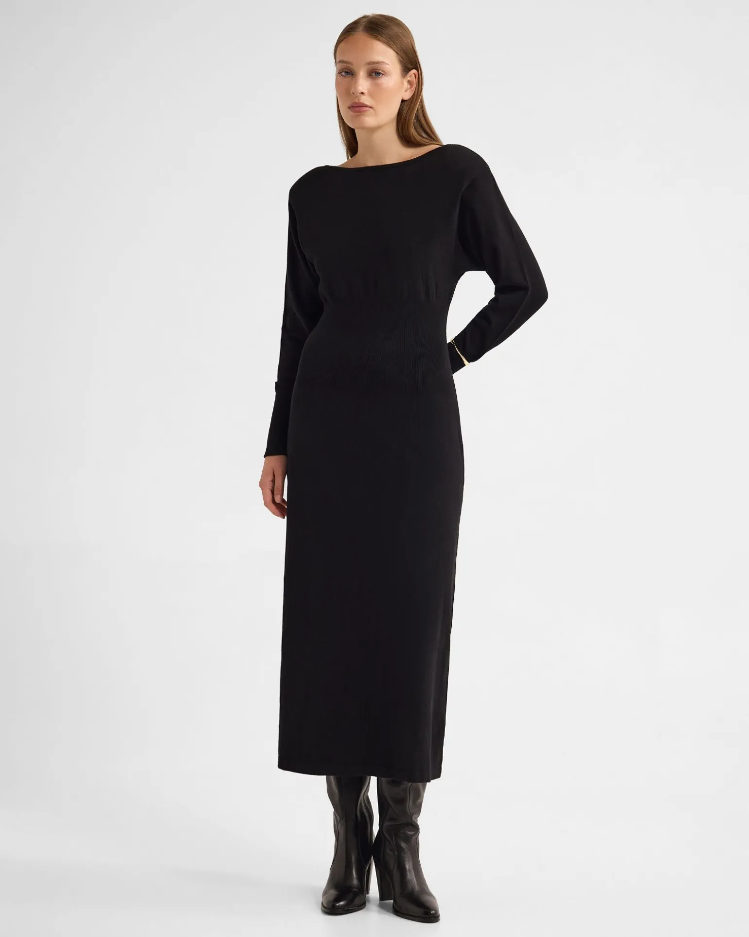 Greta Knitted Balloon Sleeve Dress