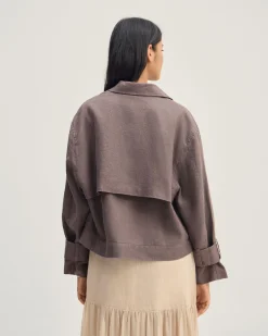 Griffin Linen Bomber