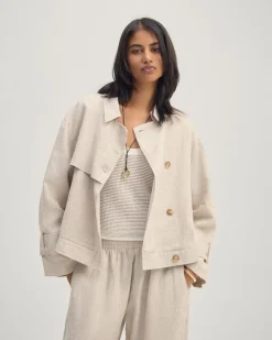 Griffin Linen Bomber