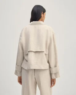 Griffin Linen Bomber