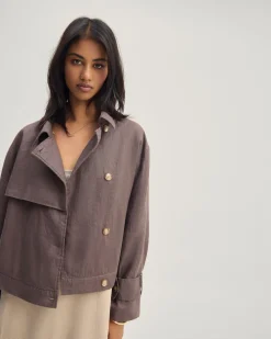 Griffin Linen Bomber