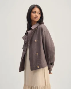 Griffin Linen Bomber
