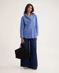 Hailey Striped Euro Fabric Shirt