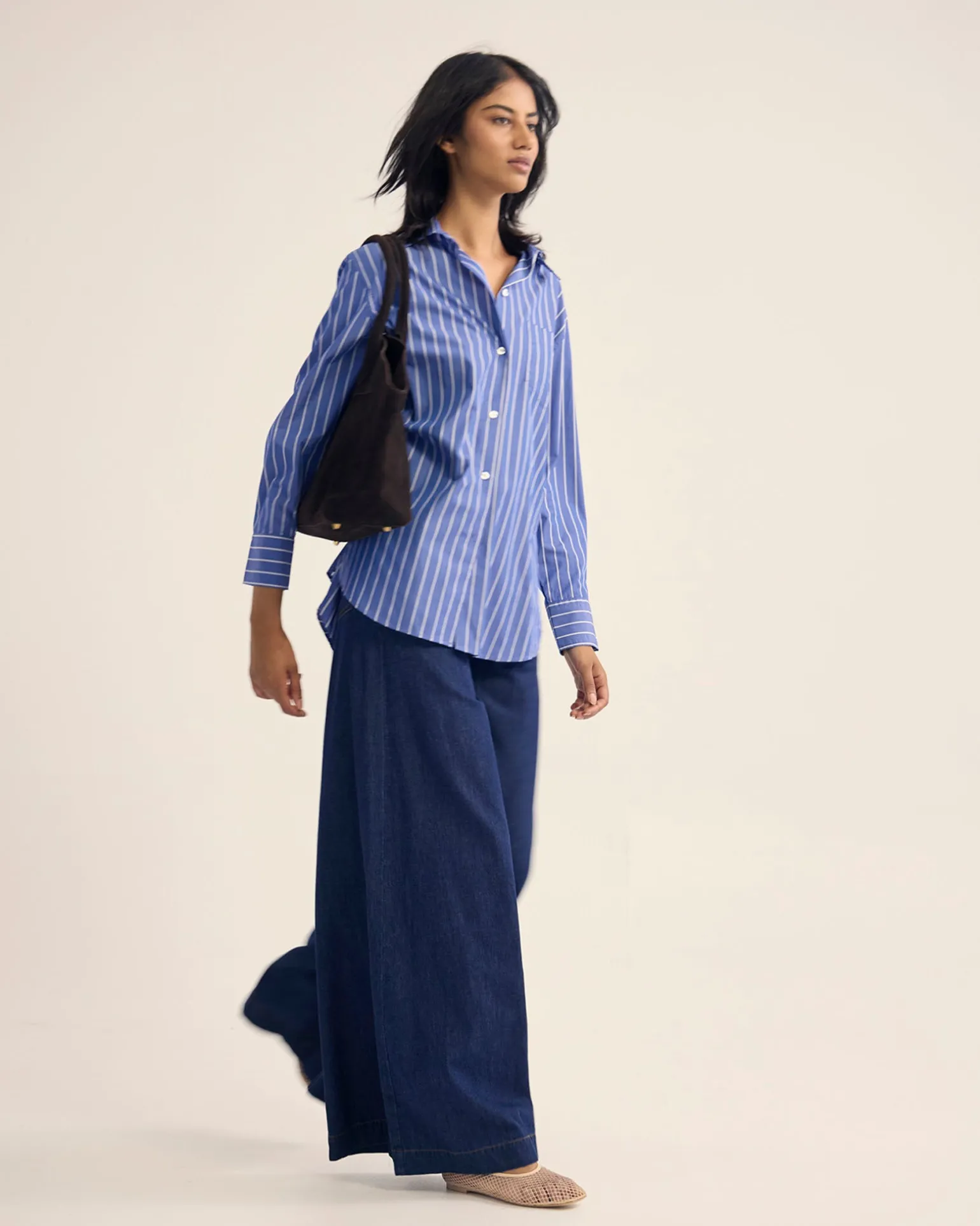 Hailey Striped Euro Fabric Shirt