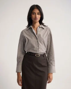 Hailey Striped Euro Fabric Shirt