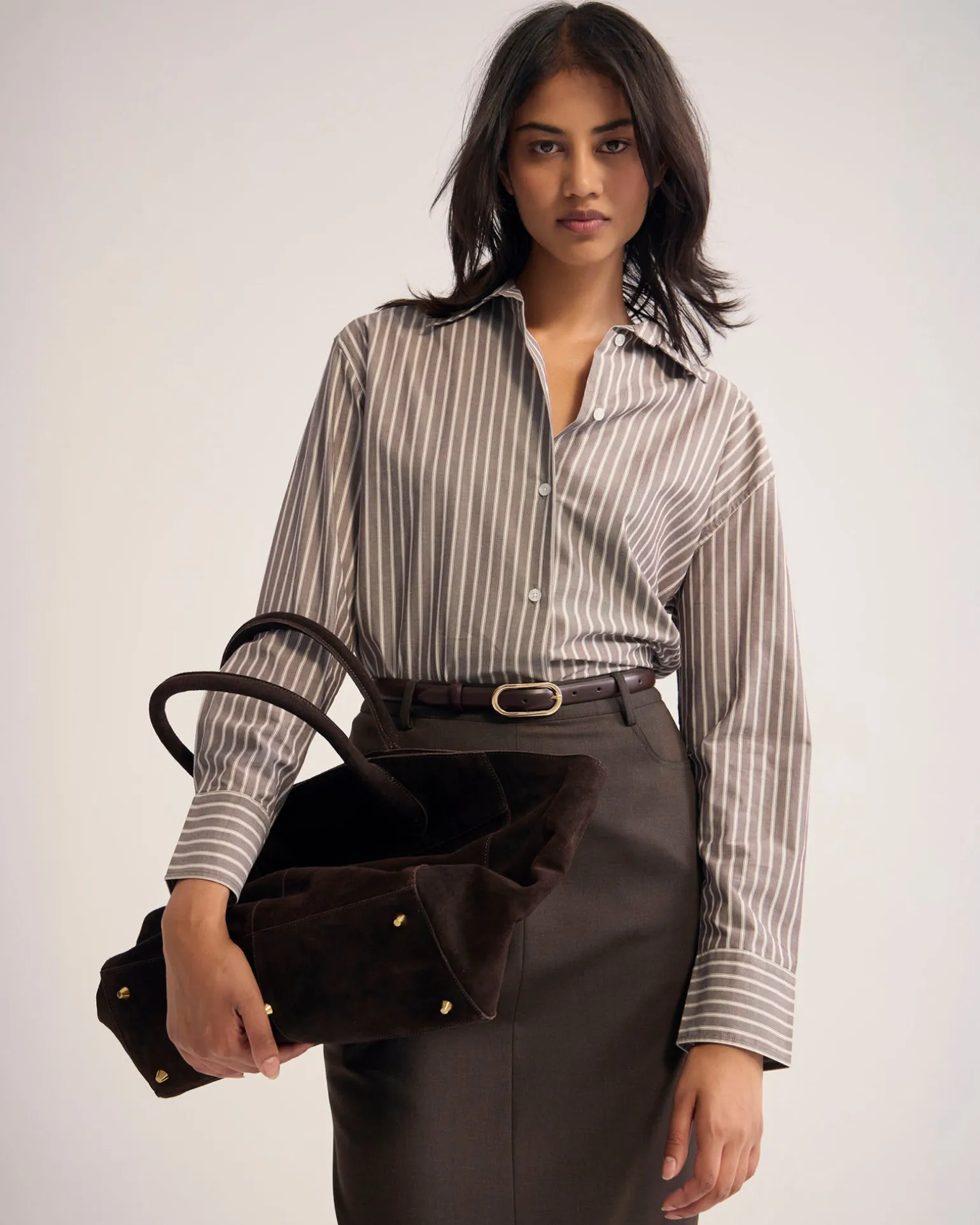 Hailey Striped Euro Fabric Shirt