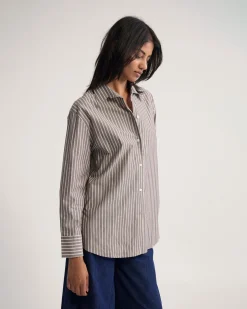 Hailey Striped Euro Fabric Shirt
